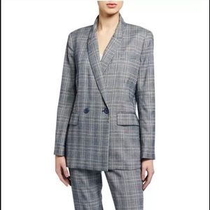 NWT. Grace blazer. Multi-blue plaid. Size 10